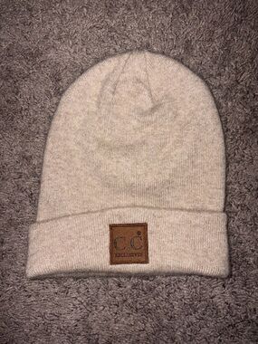 C.C. Exclusives Cream Knit Beanie